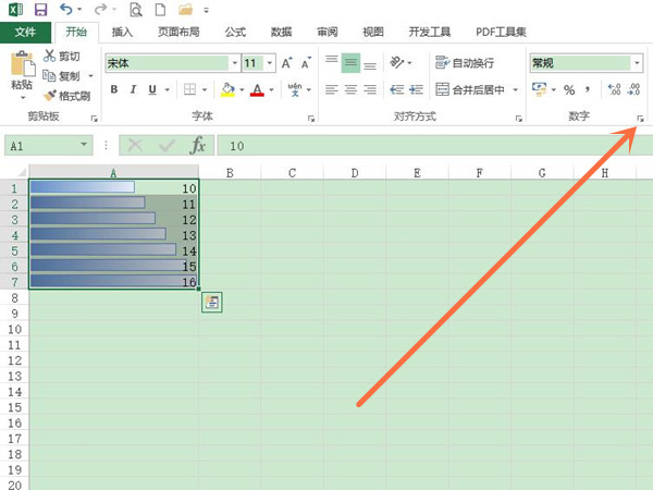 数据条怎么设置百分比进度条