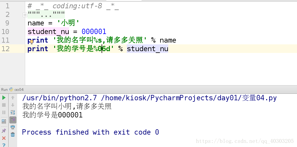 python定义变量类型