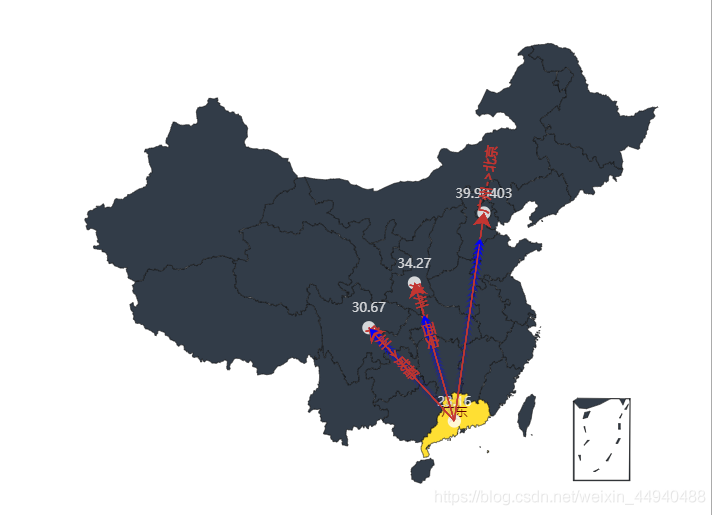 Python数据可视化之基于pyecharts实现的地理图表的绘制