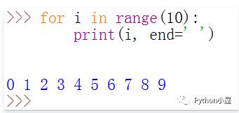 python print()函数的end参数和sep参数的用法说明