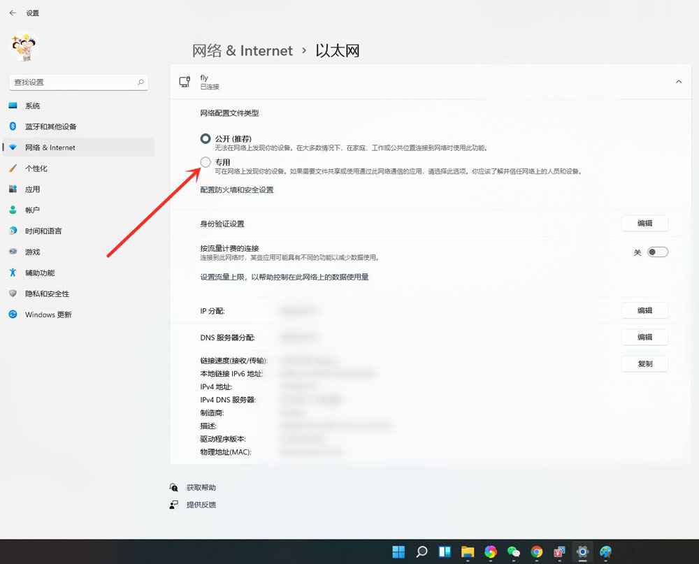 Win11公用网络怎么换成专用网络？Win11公用网络换成专用网络的技巧