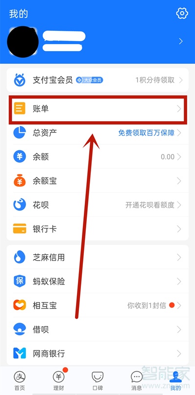 支付宝如何查看年度账单