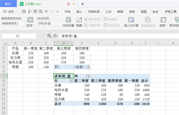 WPS Excel中将二维表转换成一维表方法！