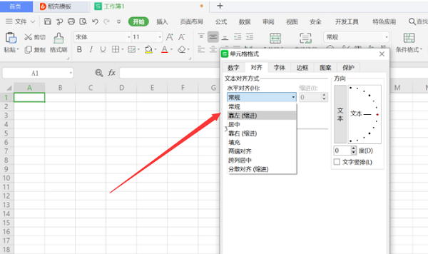 WPS在Excel的一个单元格内输入两行或多行文字操作方法