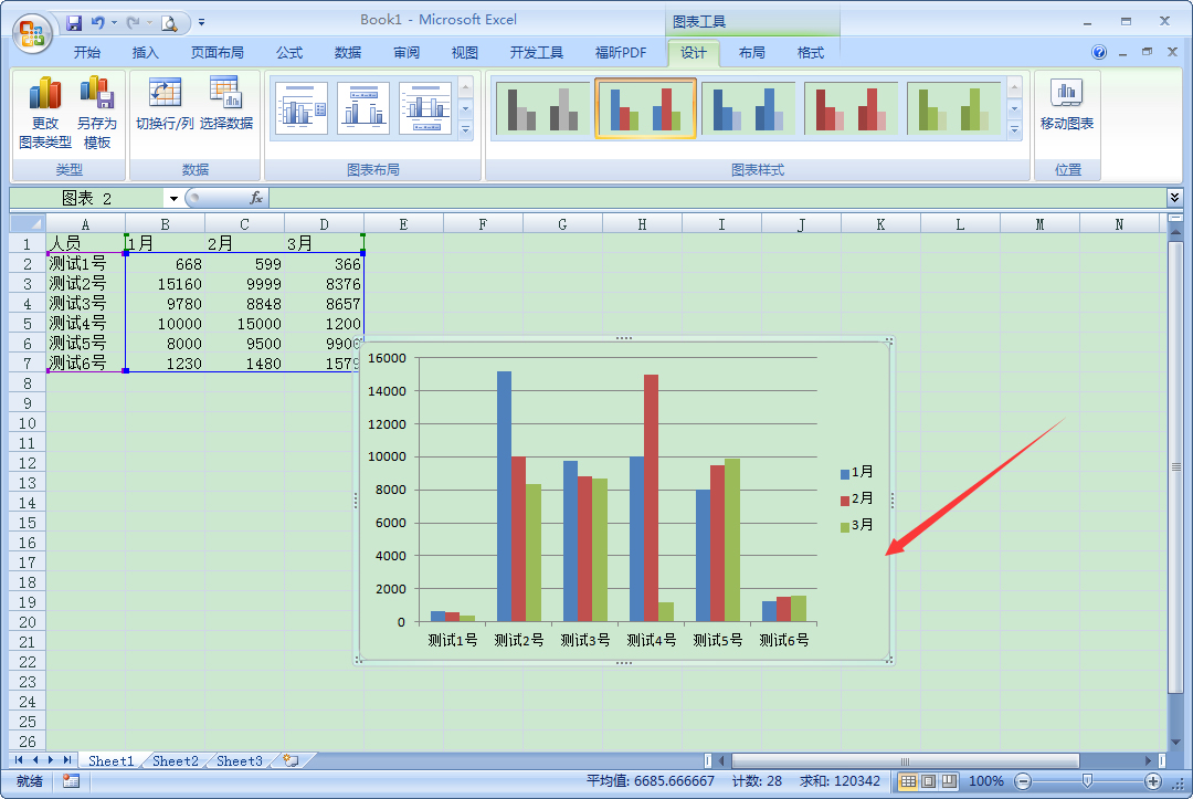 Excel2007怎么制作柱状图？Excel2007柱状图快速生成方法