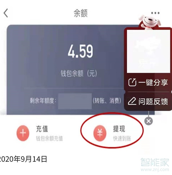 京东我的钱包余额怎么提现