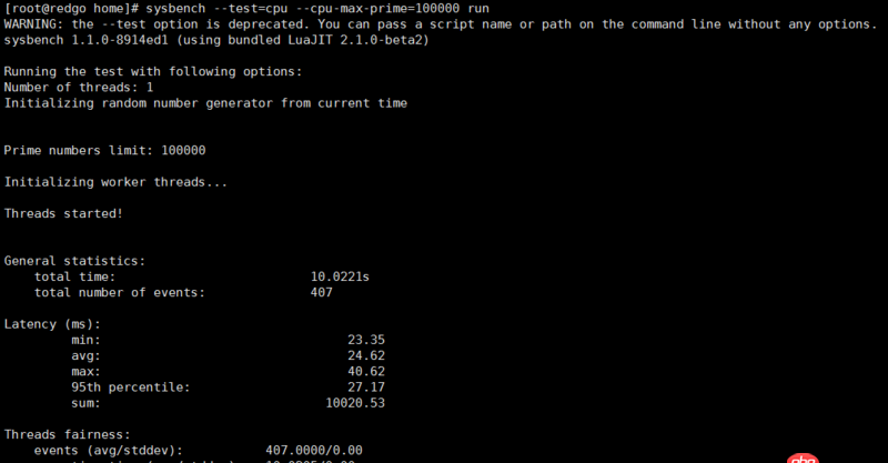 mysql - sysbench cpu测试的结果看不懂，求解