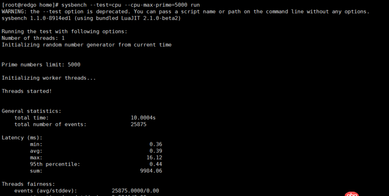 mysql - sysbench cpu测试的结果看不懂，求解