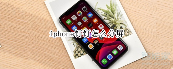 iphone钉钉怎么分屏