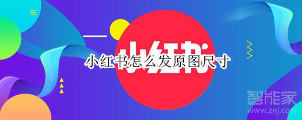 小红书怎么发原图尺寸