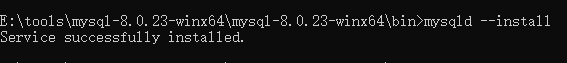 win10下安装mysql8.0.23 及 “服务没有响应控制功能”问题解决办法