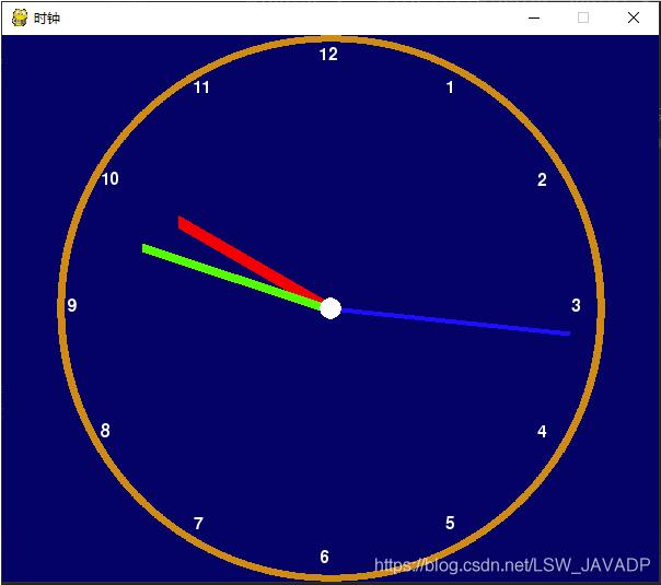 Python使用Pygame绘制时钟