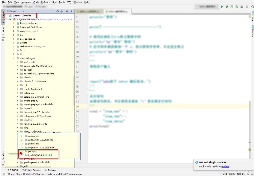 Python使用pycharm导入pymysql教程