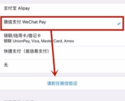 苹果如何绑定微信付款