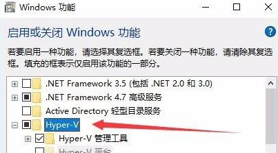 Win10没有hyperv选项只有虚拟机平台怎么回事？