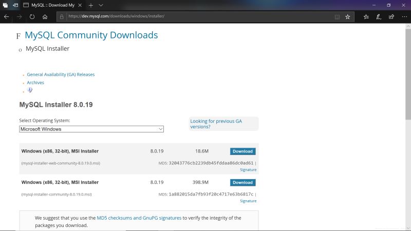 windows10下 MySQL msi安装教程图文详解