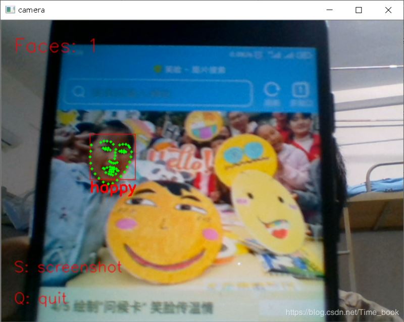 Python+Dlib+Opencv实现人脸采集并表情判别功能的代码