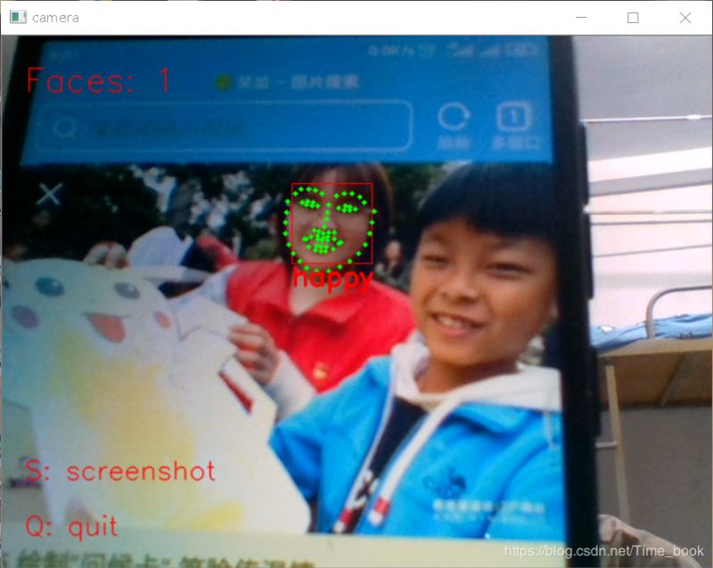 Python+Dlib+Opencv实现人脸采集并表情判别功能的代码