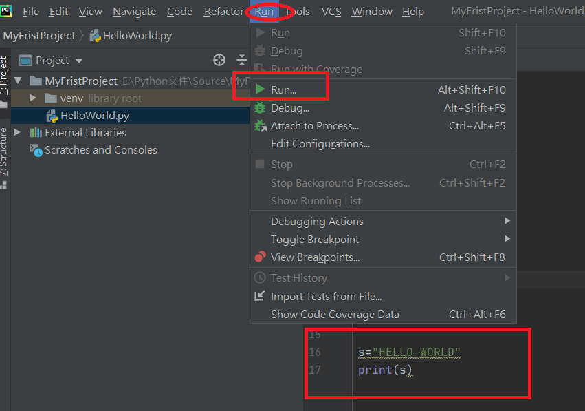 Python学习之路之pycharm的第一个项目搭建过程