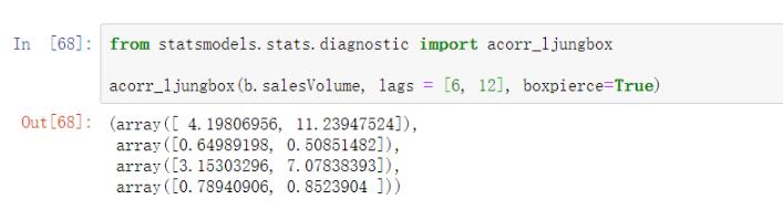 使用python实现时间序列白噪声检验方式