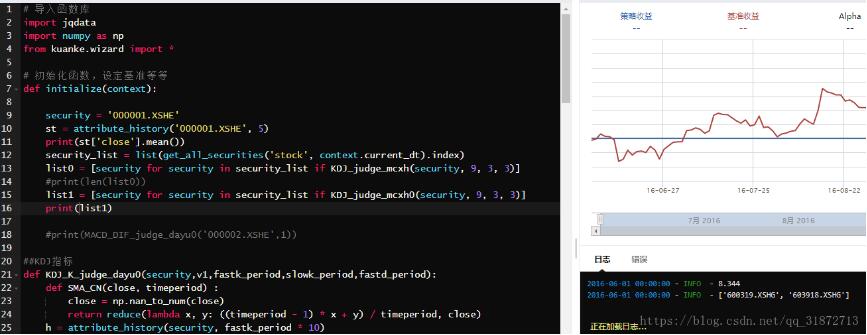 浅谈python量化 双均线策略(金叉死叉)