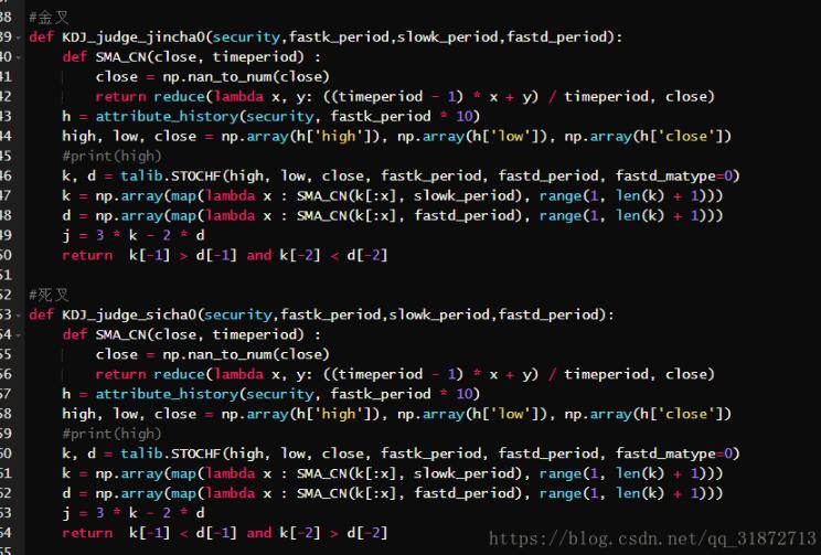 浅谈python量化 双均线策略(金叉死叉)