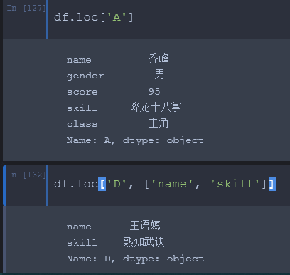 Python Dataframe常见索引方式详解