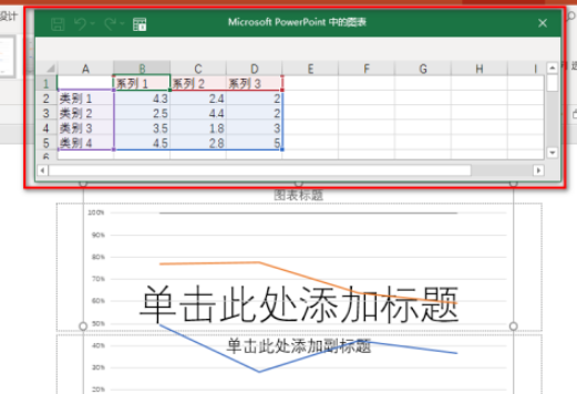 ppt百分比堆积折线图制作教程分享