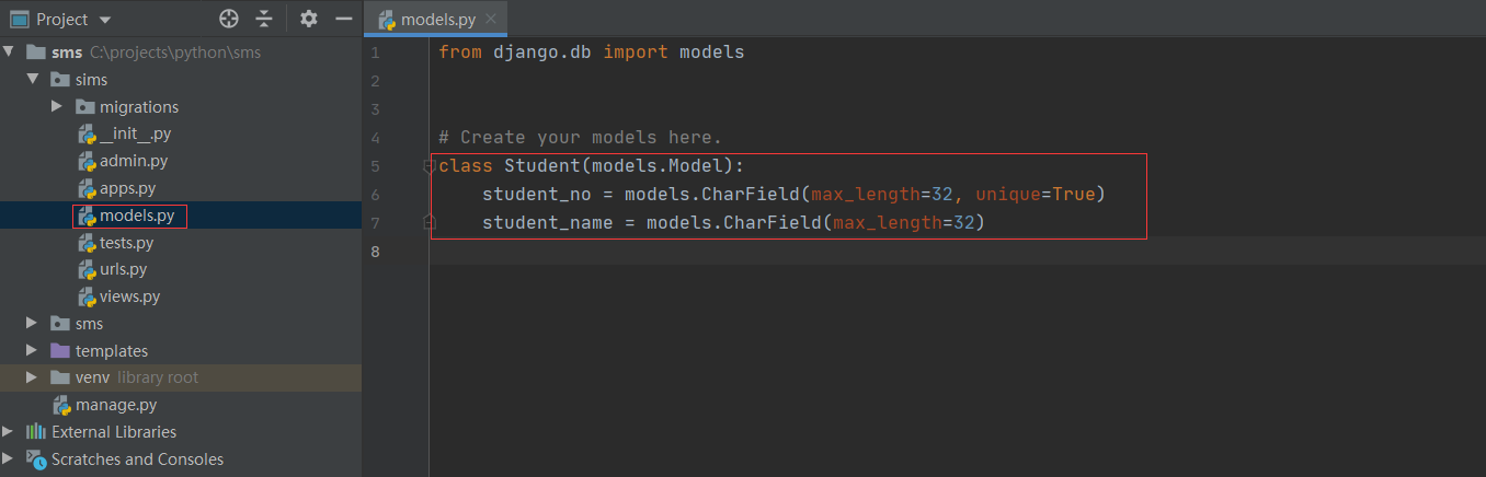 Python+Django+MySQL实现基于Web版的增删改查的示例代码