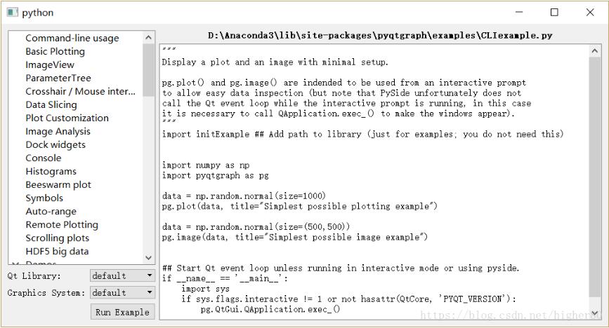 Python3.x+pyqtgraph实现数据可视化教程