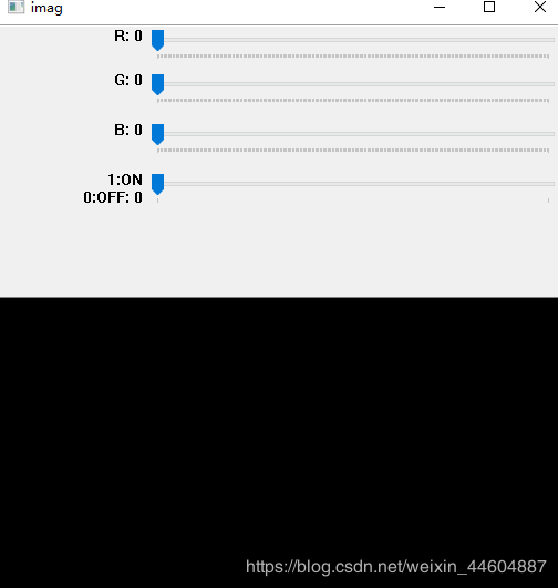 Python Opencv 通过轨迹(跟踪)栏实现更改整张图像的背景颜色