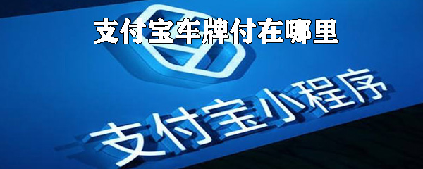 支付宝车牌付在什么位置_支付宝车牌付位置说明