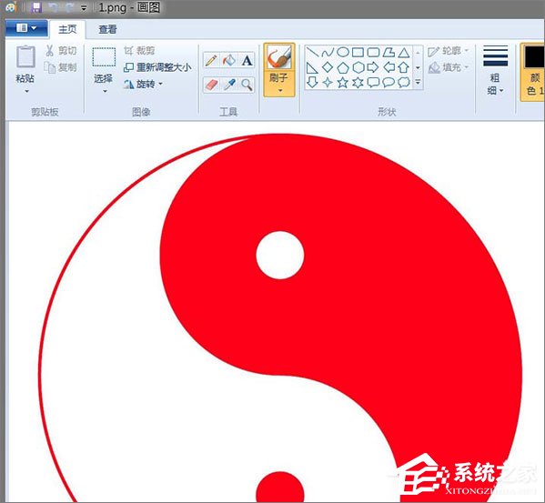 Windows系统自带的画图工具如何填充颜色？