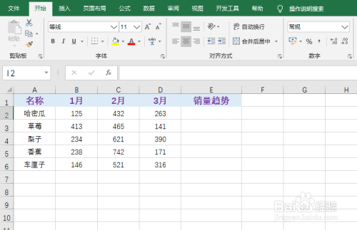 excel制作销量趋势折线图方法介绍