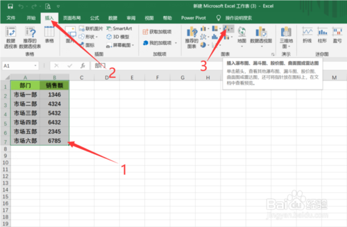 如何在Excel中做出雷达图