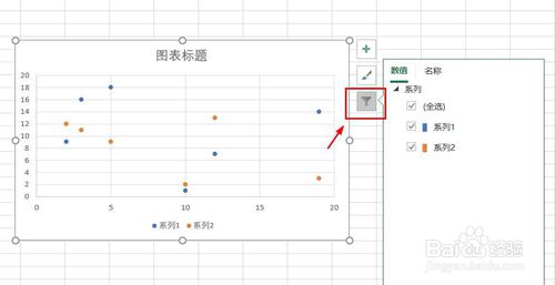 excel数据表怎么插入散点图