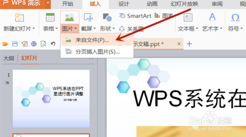 WPS系统PPT图片怎么编辑？