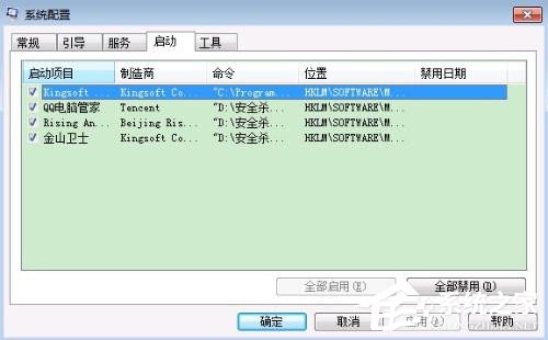 Windows7系统启动项里没有ctfmon.exe怎么办？