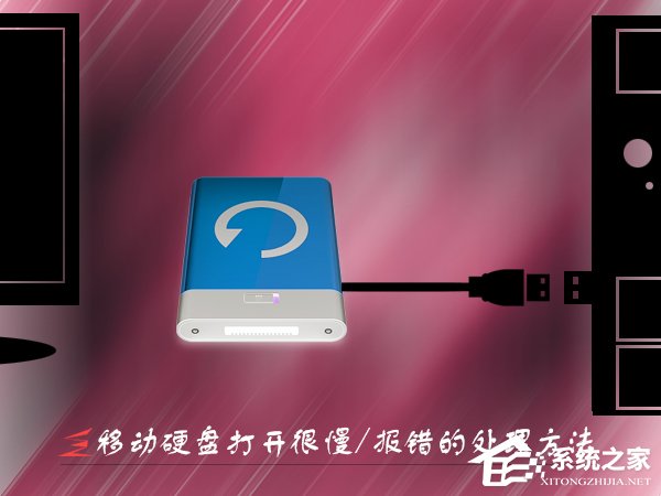 Win7移动硬盘打开很慢怎么办？打开移动硬盘就报错的处理方法