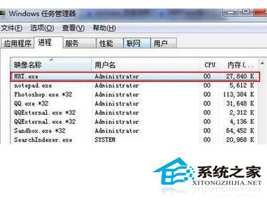 mrt.exe是什么进程？如何删除Win7系统中的mrt.exe进程