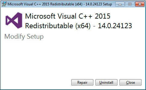 Win10电脑运行程序缺少Microsoft Visual C++ 2015 Runtime怎么办？