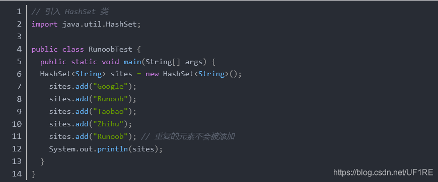 Java基础之详解HashSet的使用方法