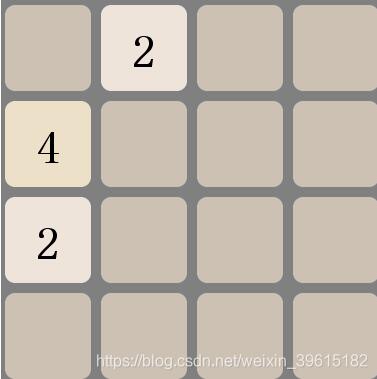 java实现2048小游戏