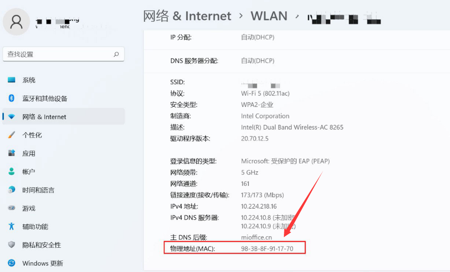 Windows11查找网络mac地址步骤介绍