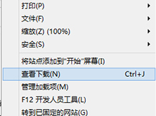Win8的IE浏览器怎么打开下载项？有没有快捷键？
