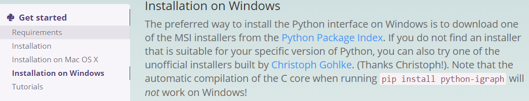 Windows7 64位环境下Python-igraph环境配置的方法