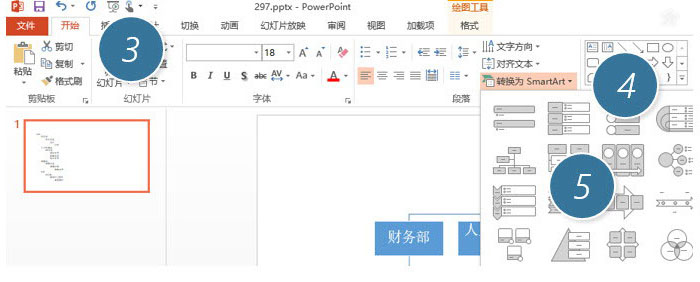 PPT中快速产生一个复杂组织架构图具体操作步骤