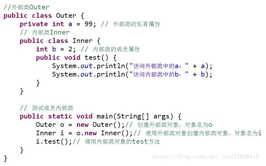 java中的内部类内部接口用法说明