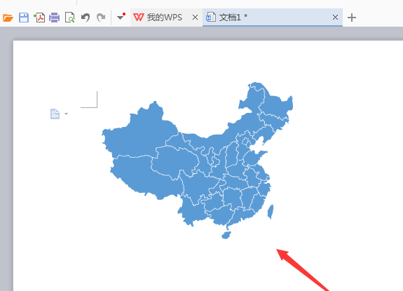 WPS文档中插入中国地图具体操作方法