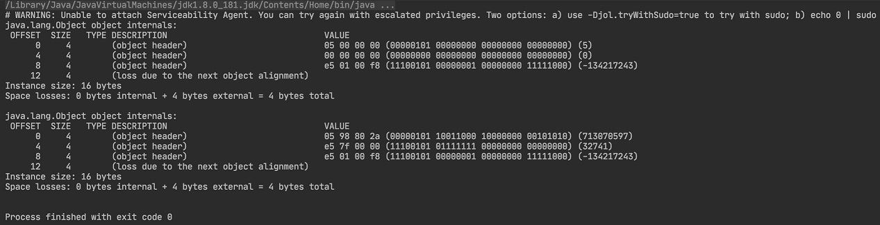 Java synchronized锁升级jol过程详解